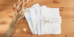 Paper making Papierschöpften: Handgeschöpftes Briefpapier