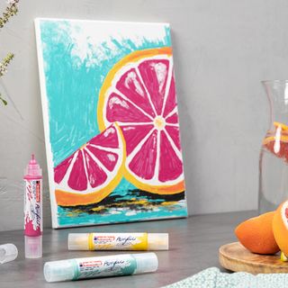 Painting idea: acrylic markers on canvas