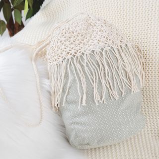 Macramé stoffen tas