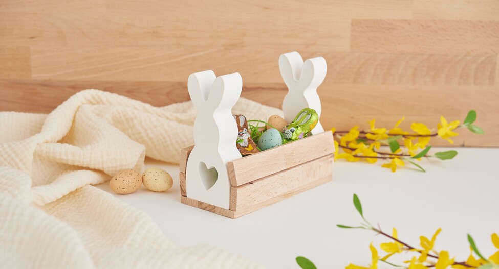 Körbchen aus Bastelklötzchen