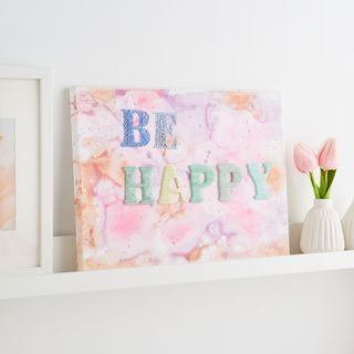 Geborduurd schildersdoek