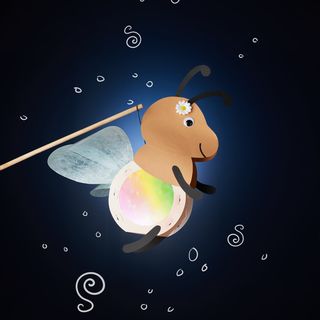 Glitter vuurvlieg lantaarn