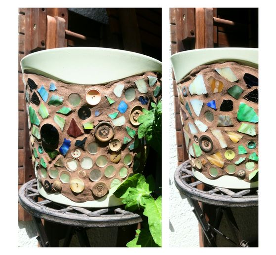 119_Je_Mosaik auf Übertopf
