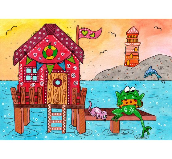 177_Dodo_Aquarellbild - Ein Froschleben