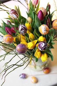Marmorierte Eier Zu Ostern marmorieren