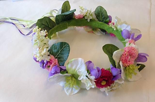 DIY: Floral Hair Wreath and Headband with Flowers