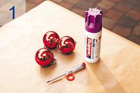 Sprühlack Edding Anleitung Schritt1 Sprühlack, spray edding Weihnachten Anleitung