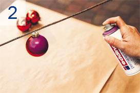 Sprühlack Edding Anleitung Schritt2 Sprühlack, spray edding Weihnachten Anleitung
