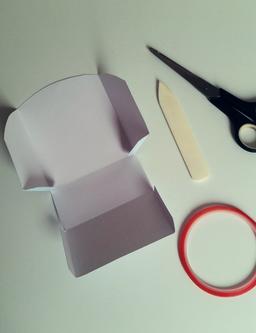 Schachtel aus Schablonen selber machen Schablone für Geschenkboxen VBS