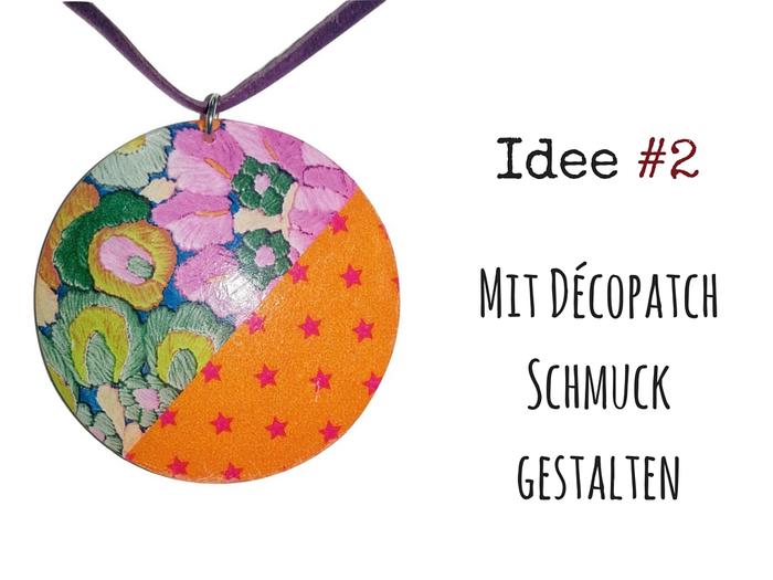 Einfach Schmuck selber machen mit Décopatch Einfache Ideen zum Selbermachen von Schmuck mit Décopatch