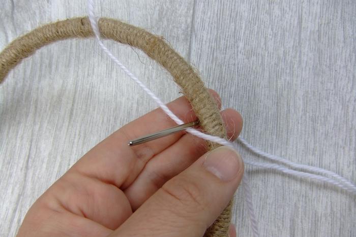 Dromenvanger maken - web weven1 Dromenvanger zelf maken - web weven1