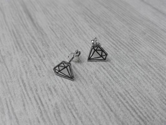Earrings DIY example Make your own jewelry with shrink plastic