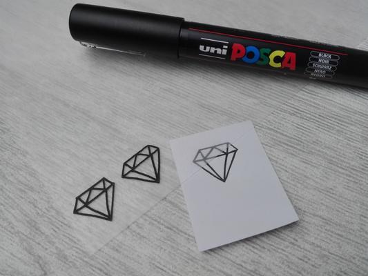 Earrings DIY: Transfer Template Make your own jewelry with shrink plastic