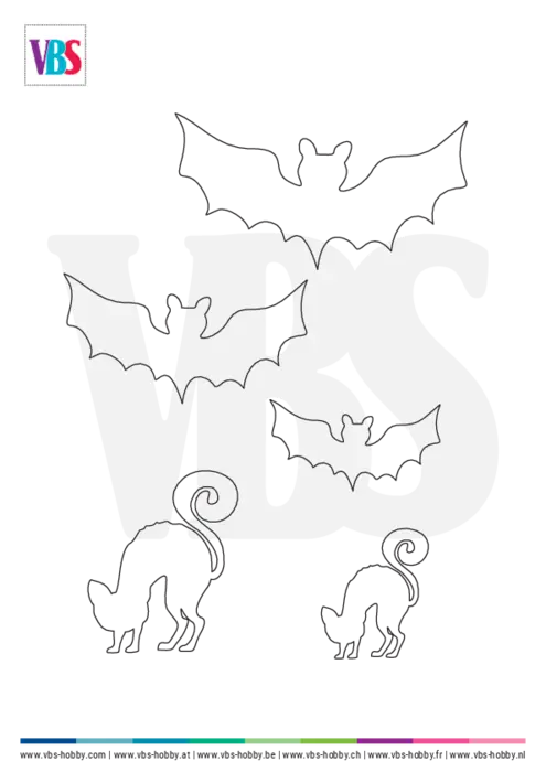 Kostenlose Vorlage für Halloween Deko