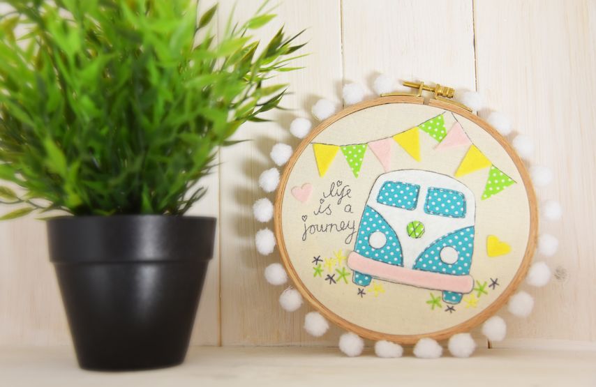 Sizzix Stickring-Idee: Campervan