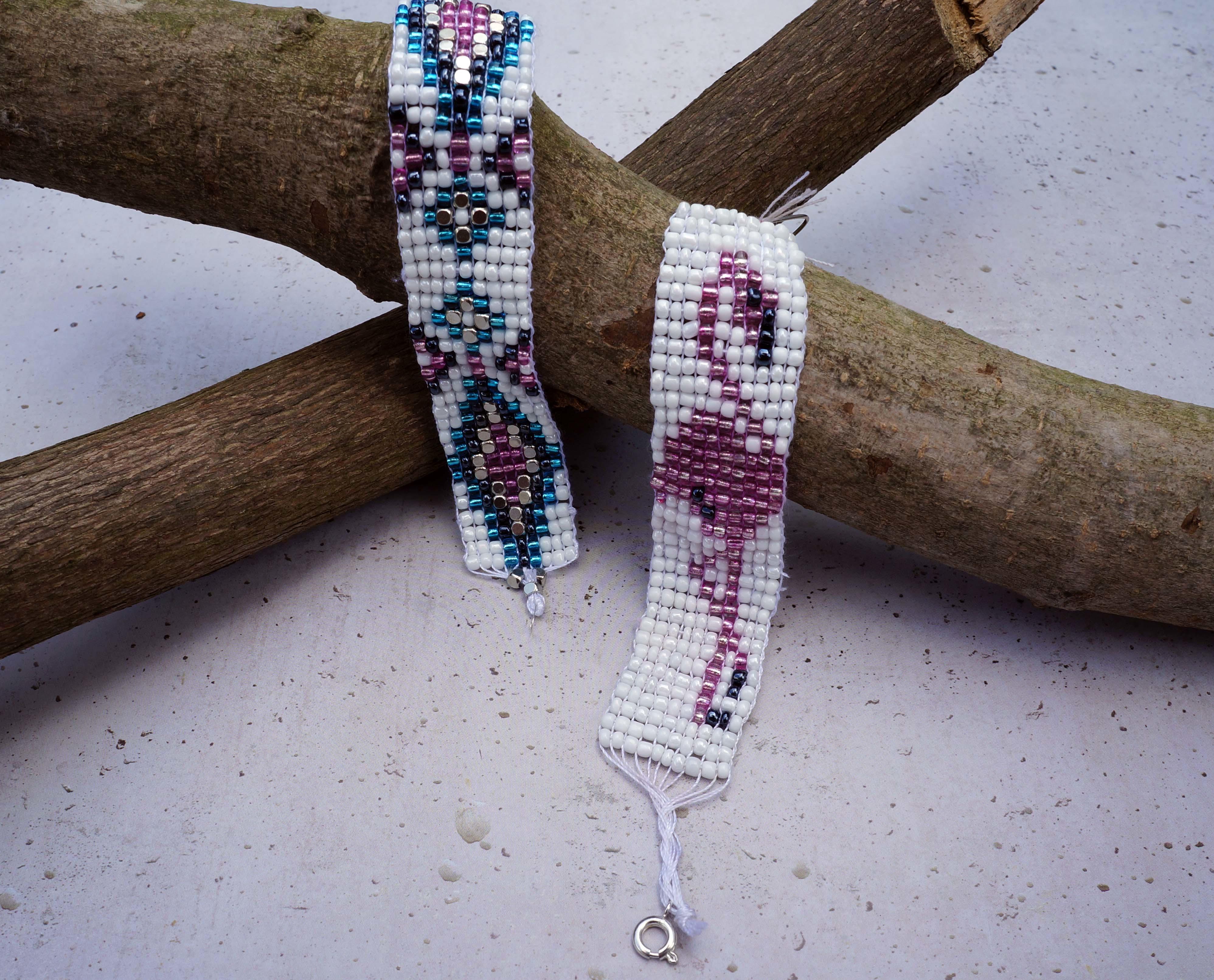 Flamingo bracelets DIY