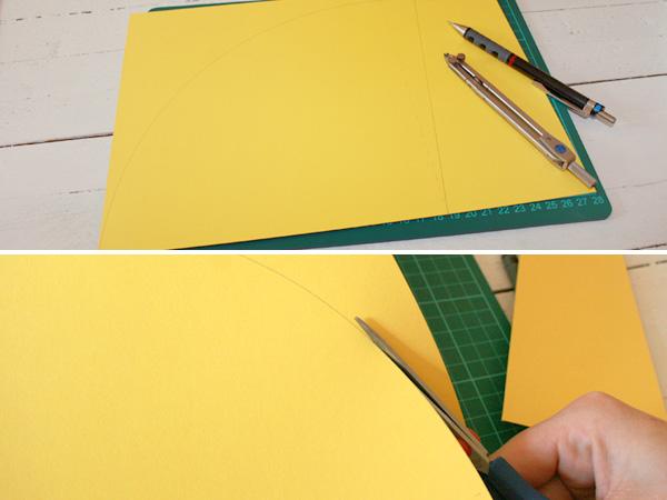 Cutting out school cone