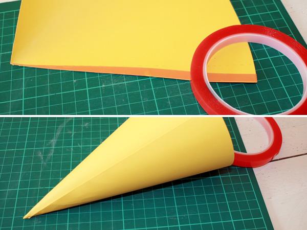 Rolling mini school cone