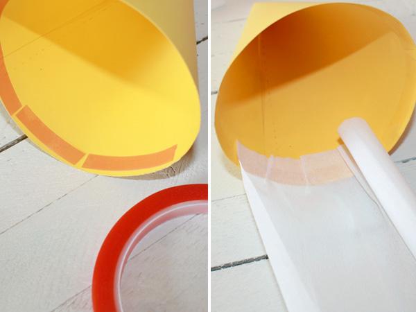 Decorating mini school cone