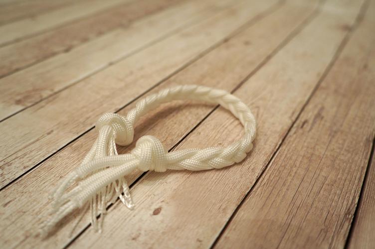Braiding the rope for the doorstop