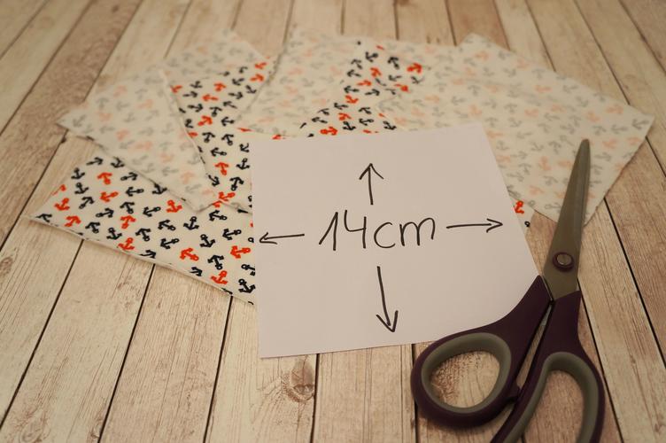 Preparing the pattern for sewing