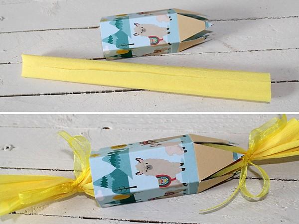Bleistift Schultüte zur Einschulung: Kreppapier Bleistift Schultüte zur Einschulung mit Kreppapier und Motivpapier