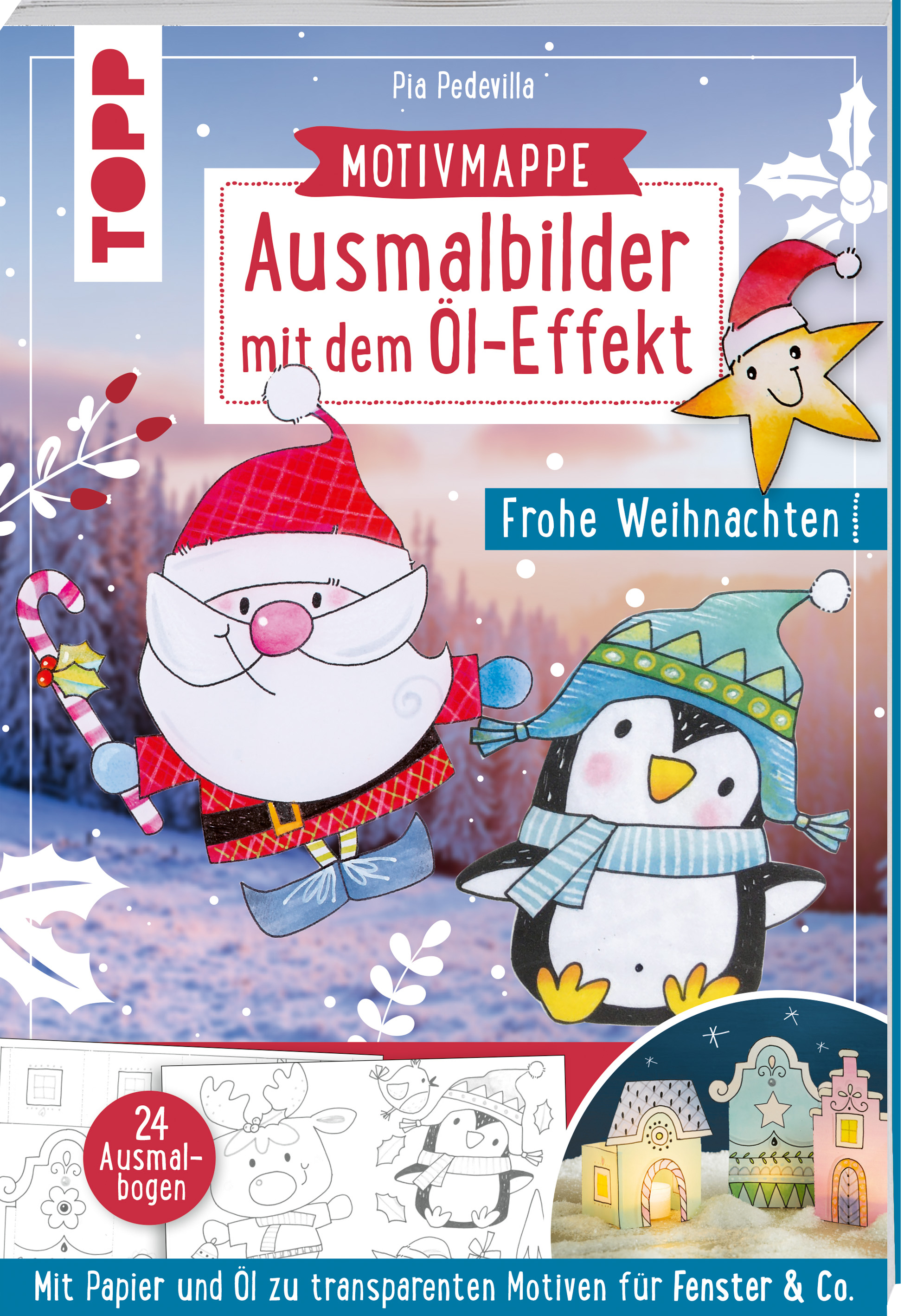 Book Ausmalbilder Mit Dem Ol Effekt Frohe Weihnachten Knutselwinkel Vbs Hobby - Bowl stars ausmalbilder