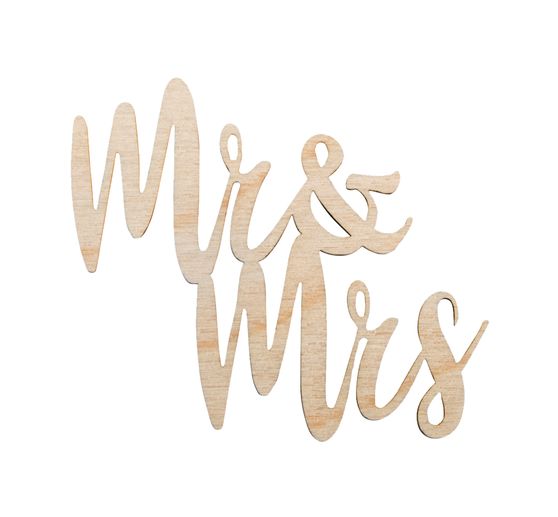 mijn steek Split Houten letters Mini "Mr & Mrs" | Knutselwinkel VBS Hobby