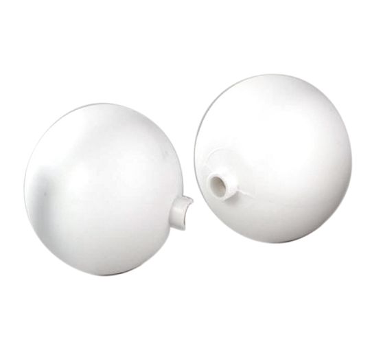 Plastic ball white, Ø approx. 6 cm, with socket
