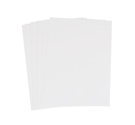 Encaustic paint cards, white, DIN A6