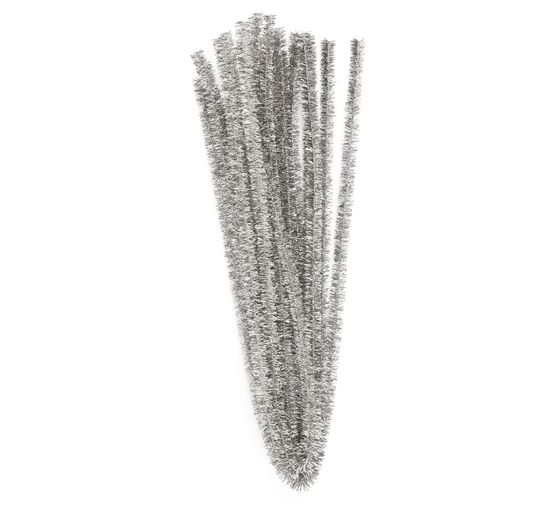 VBS Metallic -Chenille wire, Silver, 10 pieces