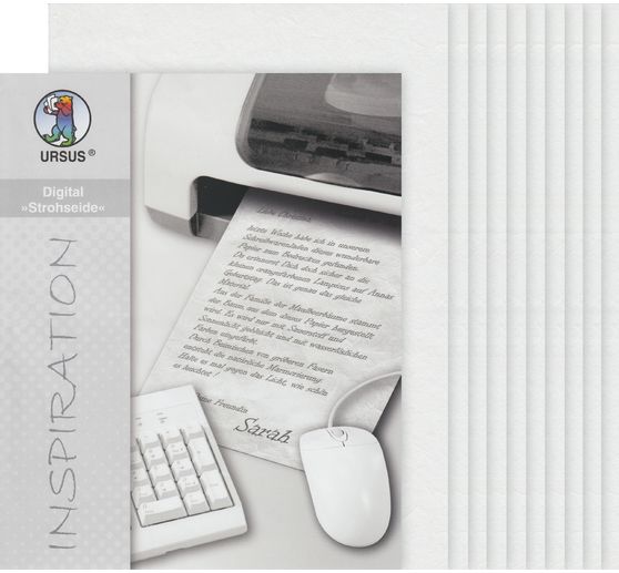 Straw Silk Paper Digital 10 Sheets Din A4 Knutselwinkel Vbs Hobby