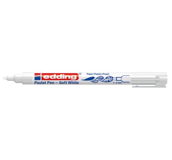 edding 1500 pastel pen soft white