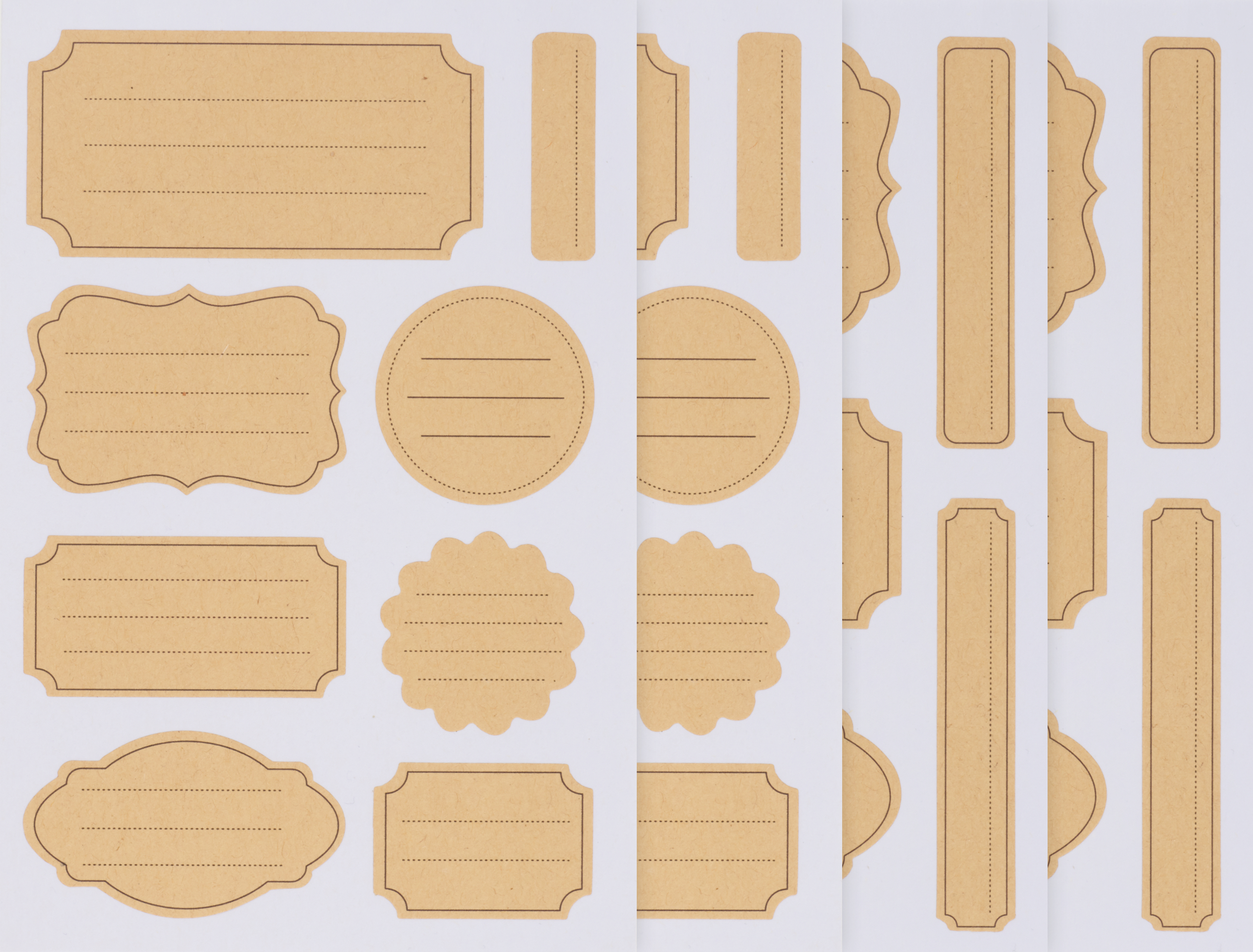 Kraft paper stickers shop
