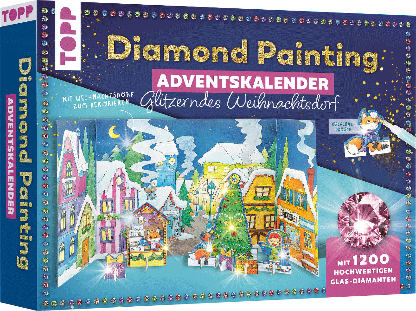 Nirecu 20 Stück Diamond Painting Weihnachten Set,5D Diamond Painting