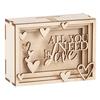 Wood building kit "Love" Money Box