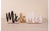 Houten bord "Mr & Mrs"