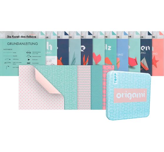 Origami leaflets "Floral" with design box