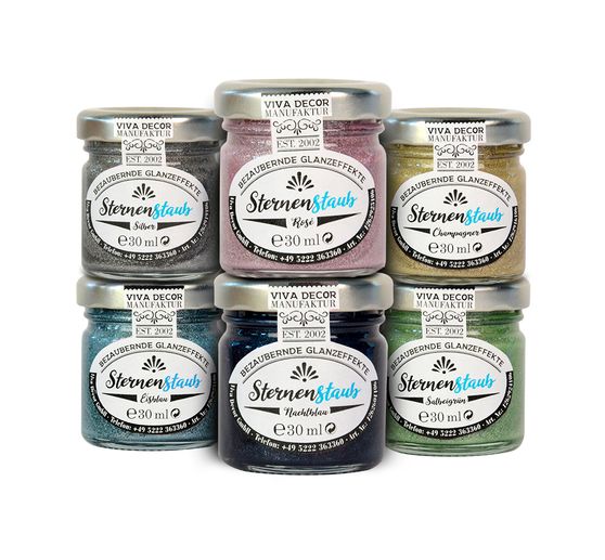 Viva Decor Stardust "Enchanting shine effects", set of 6