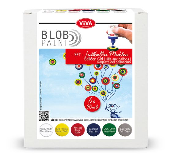 Viva Decor Blob Paint colour set "Ballon meisje"