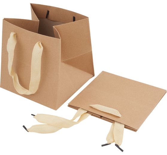 VBS Kraft paper bag square, 2 pieces