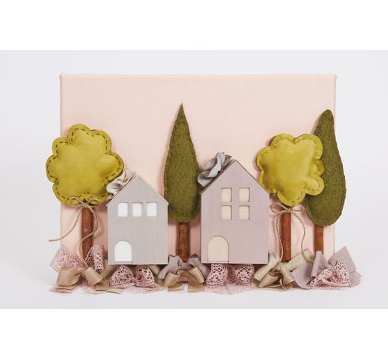 3D houten huis, set van 3