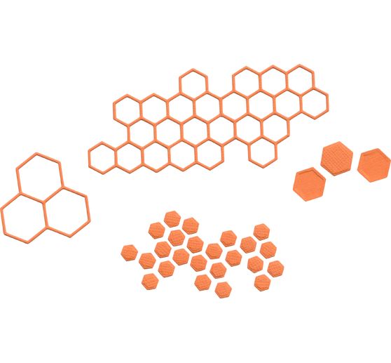 Punching template "Honeycombs"