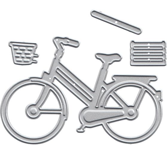 Ponssjabloon "Fiets met mand"