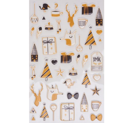 Epoxy Sticker Assortiment "Kerstmis"