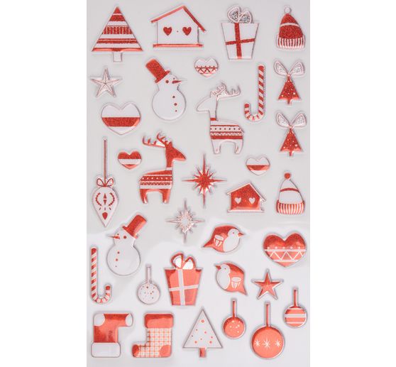 Epoxy Sticker Assortiment "Kerstmis"