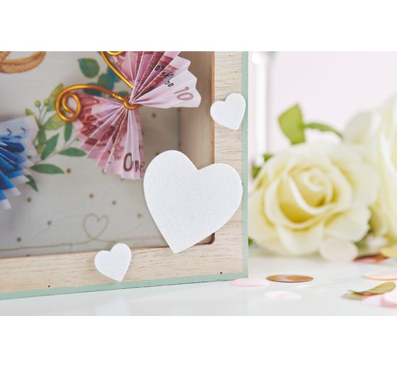 Foam sheets-sticker "Hearts"