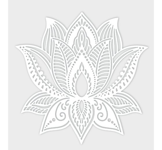 Stencil "Lotusbloem", 15x15cm