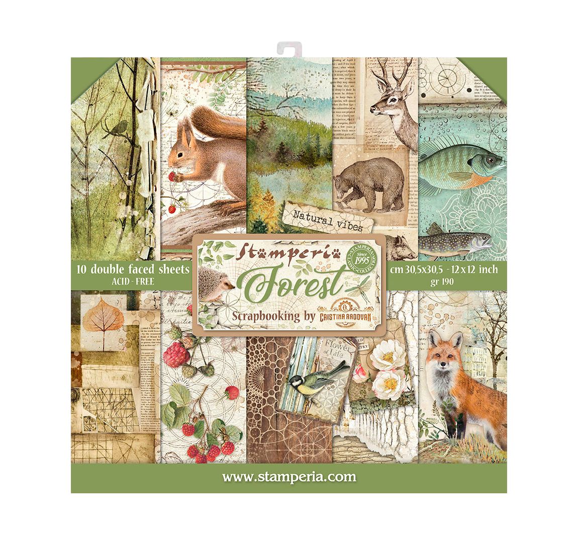 Scrapbook blok "Bos"