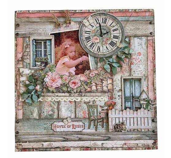 Scrapbook blok "House of Roses"